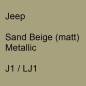 Preview: Jeep, Sand Beige (matt) Metallic, J1 / LJ1.